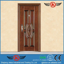 JK-S9219 Hot Sale design de porte principale Porte d&#39;entrée en acier ZheJiang usine